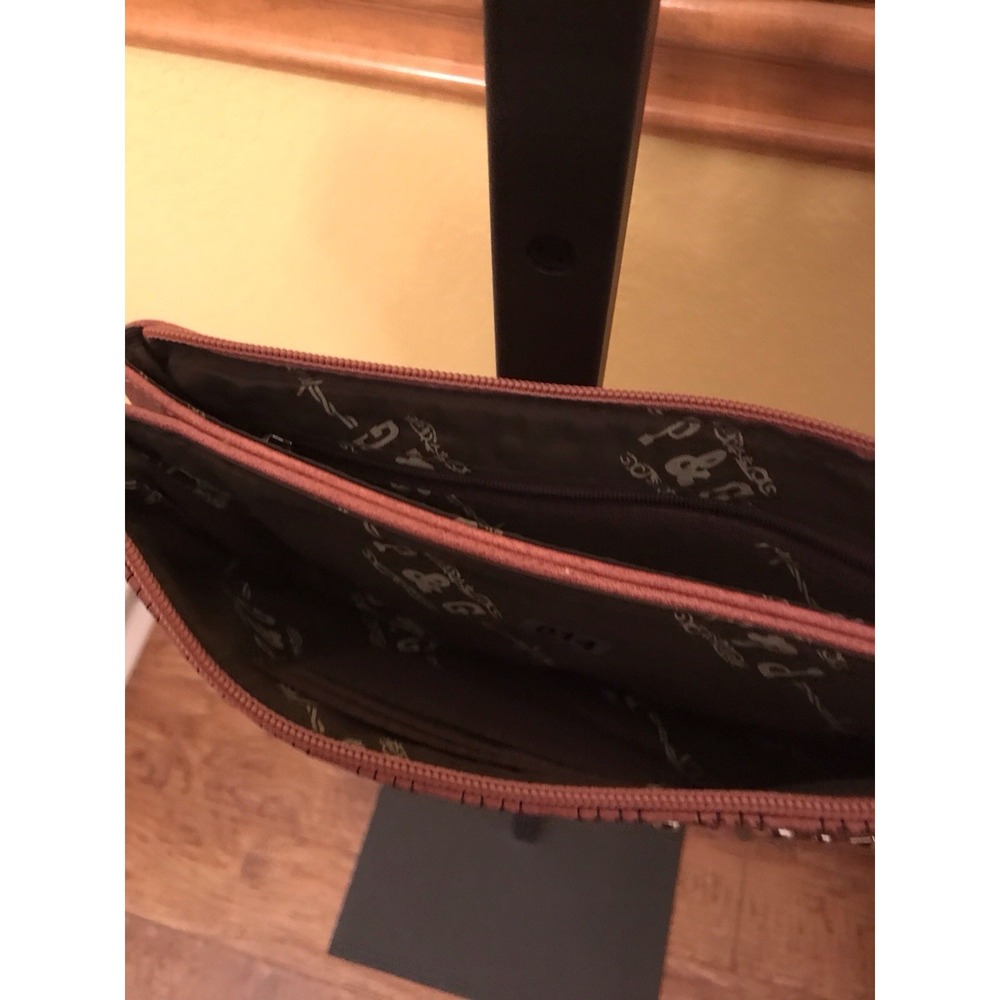 P&G Crossbody Bag Mauve Studded Bag Western Festival - Picture 4 of 6
